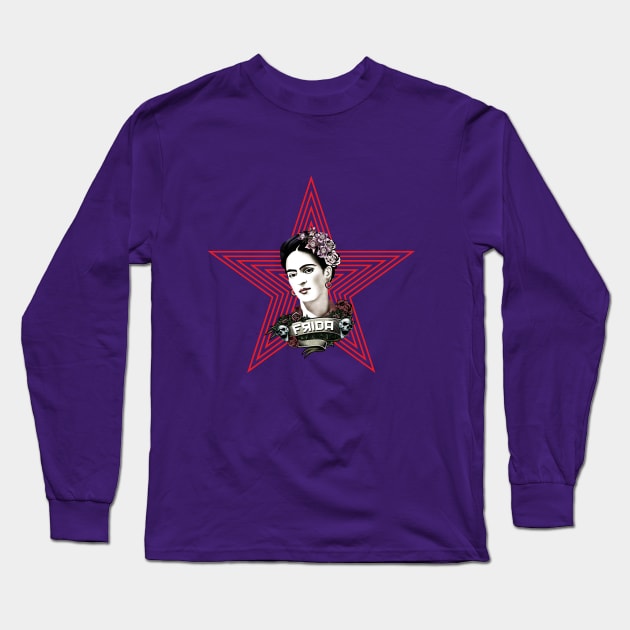 frida Long Sleeve T-Shirt by ZCardula